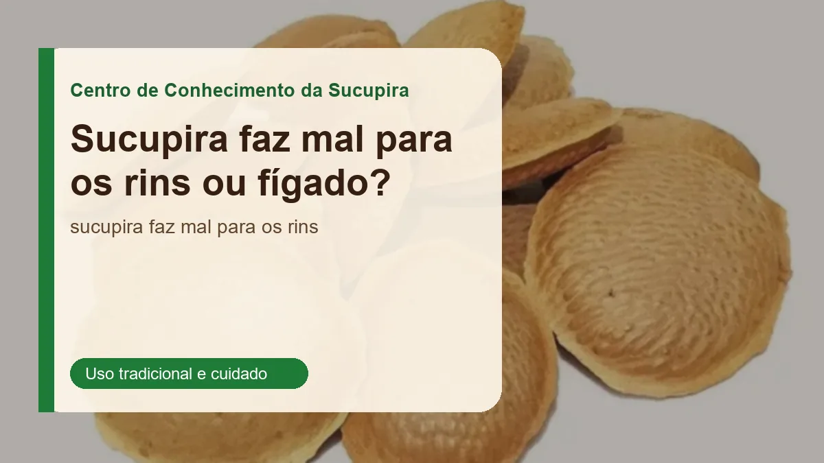 Foto relacionada ao artigo: Sucupira faz mal para os rins ou fígado?